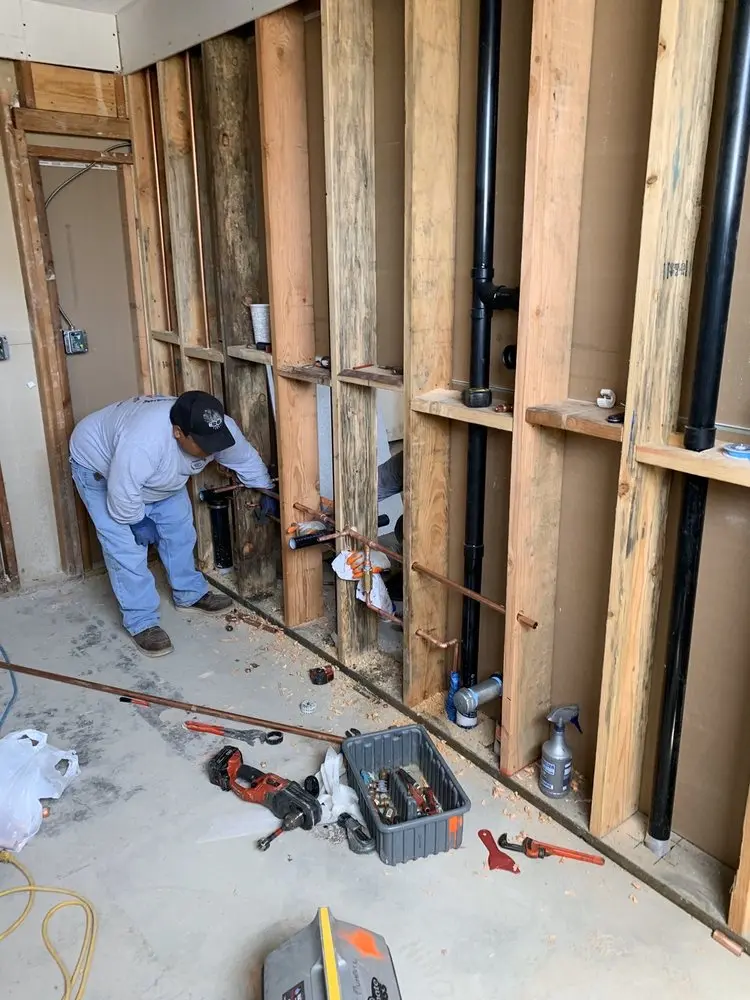 Commercial rough-in plumbing for Gas Line Repair in Mansfield City